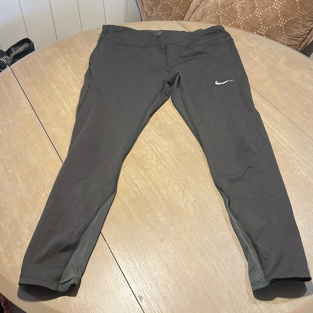 Nike Drifit Army Green Leggings